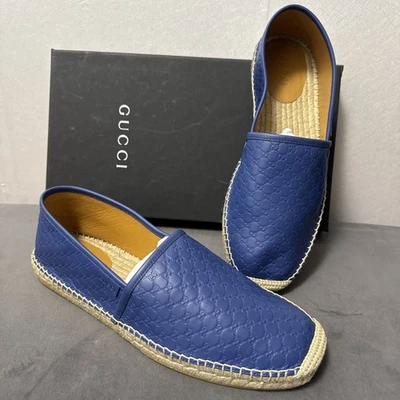 Nuevas alpargatas de cuero Gucci Microguccissima para hombre talla G11.  $895 Foto 1 de 4