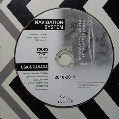 2009 2010 2011 Jaguar XF / Supercharged / Premium Navigation DVD EAST Coast Map - Image 1 of 3