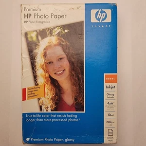 Papier fotograficzny HP Premium 4x6 100 arkuszy 2004 - Zdjęcie 1 z 2