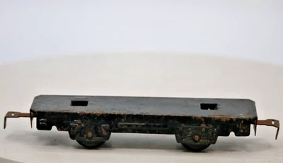 Marx Black O Scale Prewar Chassis Wheels & Couplers 1:48 Gauge Black Metal - Image 1 of 4