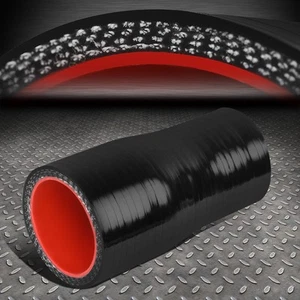 1"-1.25" 3-PLY TURBO/INTAKE/INTERCOOLER PIPING SILICONE REDUCER HOSE/PIPE BLACK - Bild 1 von 7