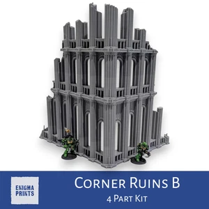 Corner Ruins B | Armoria | Imperial Terrain Scenery for Tabletop Wargaming - Picture 1 of 8