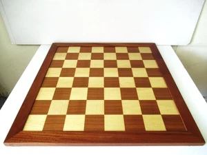 VINTAGE JAQUES LONDON CLUB SIZE CHESS BOARD 22.75" SQUARES OF 2.5" NO PIECES - Picture 1 of 18