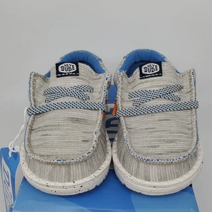 Neu mit Etikett Hey Dude Kleinkind Kinder Wally Jersey Freizeit Mokassin Turnschuhe Größe 6 schneller Versand - Bild 1 von 6