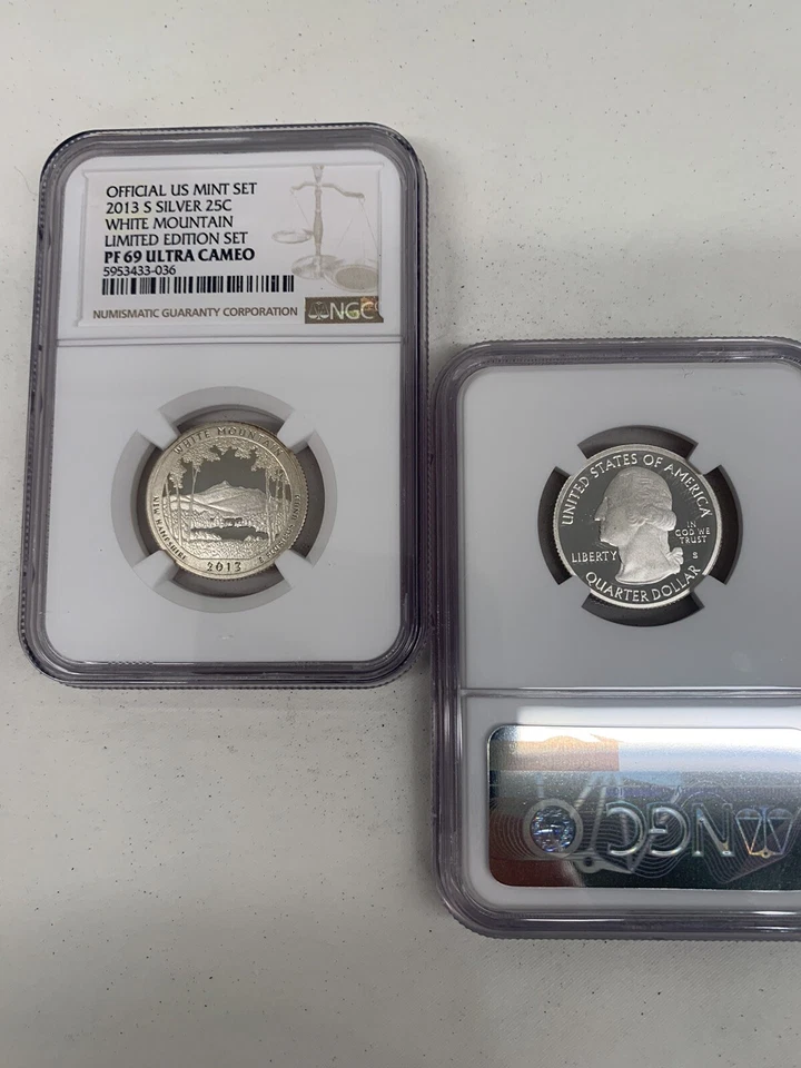 2013-S White Mountain Silver Quarter Limited Edition  Proof Set NGC PF69 UC - Image 1 of 1