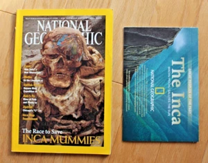 National Geographic May 2002; Inca's Mummies; Food; Moths; Italy's Po; Catfish - Picture 1 of 24