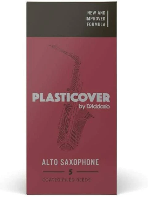 D'Addario RRP05ASX250 Plasticover Alto Sax Reed - 5 Piece