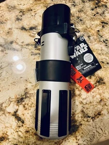 Disney Star Wars LIGHTSABER Water Bottle Darth Vader Hilt Light-up & Sounds - Picture 1 of 1