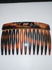 Hand Painted Hair Comb Made in France Vtg
