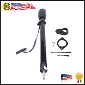 35" Manual Black Steering Floor Shift for Chevy C10 C20 Pickup GMC Truck 1967-72 - Picture 1 of 11