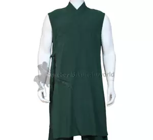 Abito Kung Fu Cotone Morbido Cotone Gilet Wushu Arti Marziali Giacca Tai Chi - Foto 1 di 5