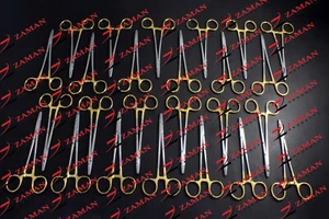 TC Mayo Hegar Needle Holder straight 16 cm suture gold 25 PCs BY Zaman Products - Picture 1 of 4