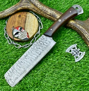 Custom made Damascus steel Chopper Knife - Professional Butcher knife, SN-1336 - Picture 1 of 9