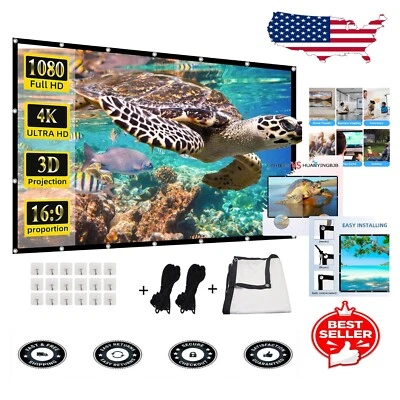 Adjustable 200-Inch Portable Projector Screen - Ideal for Any Viewing Occasion - Image 1 of 4