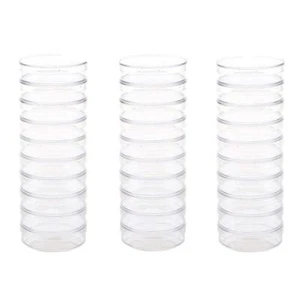 30Pack 90 x 15mm Plastic Petri Dishes,Culture Dishes with Lids for School,Labora - Picture 1 of 5