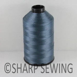 DK INDIGO TEAL BLUE 8OZ N25 2800 YRDS 69 BONDED NYLON THREAD SEW LEATHER CANVAS - Picture 1 of 1