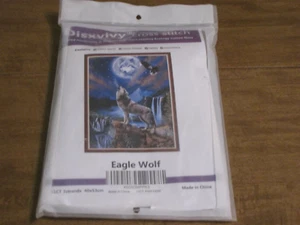 DISXVIVY CROSS STITCH KIT EAGLE WOLF - Picture 1 of 3