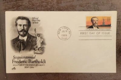 US FDC # 2147 Frederick Bartholdi Sculptor 1985. - Image 1 of 4