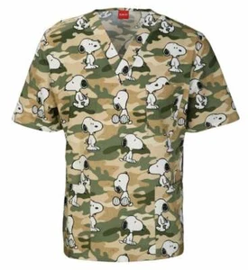 Scrubs Tooniforms Peanuts  Hound Unisex Top Print 6876C PNOH Size XS - Picture 1 of 1