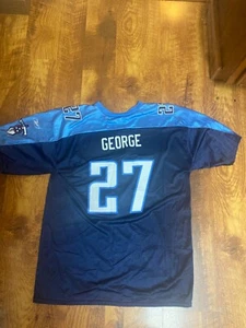 VINTAGE TENNESSEE TITANS BOYS XL 18-20 EDDIE GEORGE FOOTBALL JERSEY EXCELLENT - Picture 1 of 1