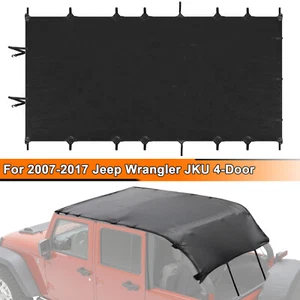 Soft Top Bikini Top Cover Anti-UV for Jeep Wrangler JK 07-17 4-Door Accessories - Picture 1 of 11