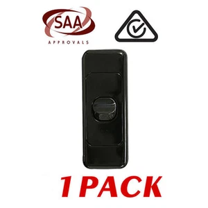 1 x 1 Gang 2 Way Architrave Switch - BLACK - Electrical Light Switch - SAA - Picture 1 of 3