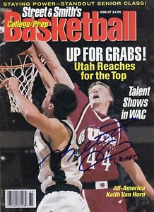 Utah Nets Keith Van Horn Signed Autograph 1996 Street & Smith's Basketball