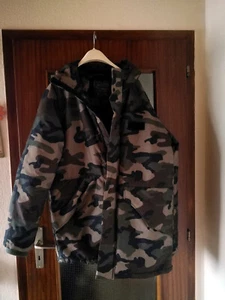 Anorak Parka XL zum Motorrad fahren geeignet Jack & Jones Camouflage Military - Bild 1 von 5