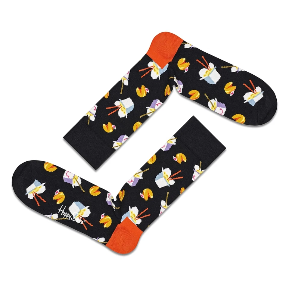 HAPPY SOCKS Mens Womens Unisex Take Out Food Novelty Fun | UK 7½-11½ EU 41-46 - Image 1 of 1