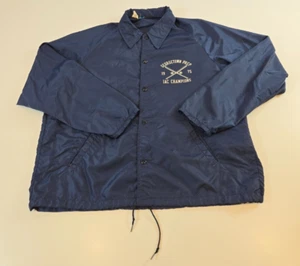 Chaqueta cortavientos de béisbol de colección Georgetown Prep IAC Champions años 70 campeón hombres L - Imagen 1 de 11