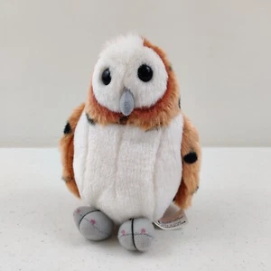 K&M International Realistic 6" Spotted Brown Owl Wild Bird Plush Stuffed Animal - Picture 1 of 8