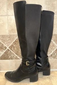 Women’s Fioni Boots Black Knee-High Size 7.5 - Picture 1 of 8