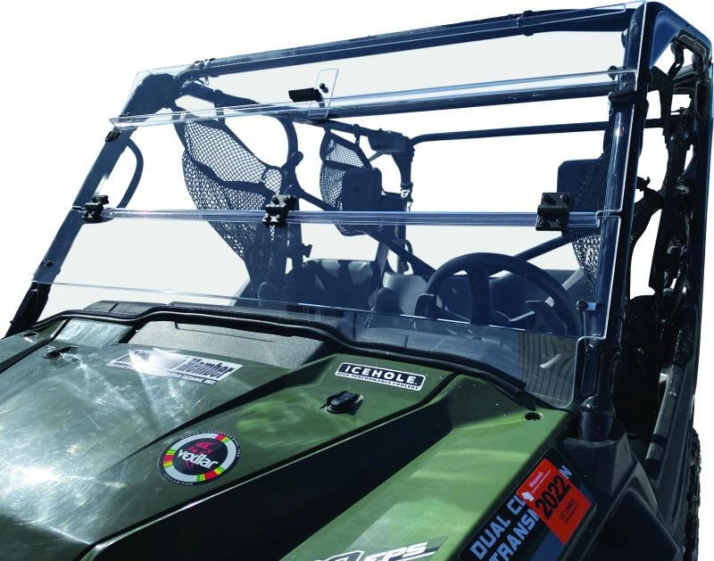 QuadBoss Fits 16-22 Honda SXS1000 Pioneer 1000 Windbreak Folding Windshield - Image 1 of 4