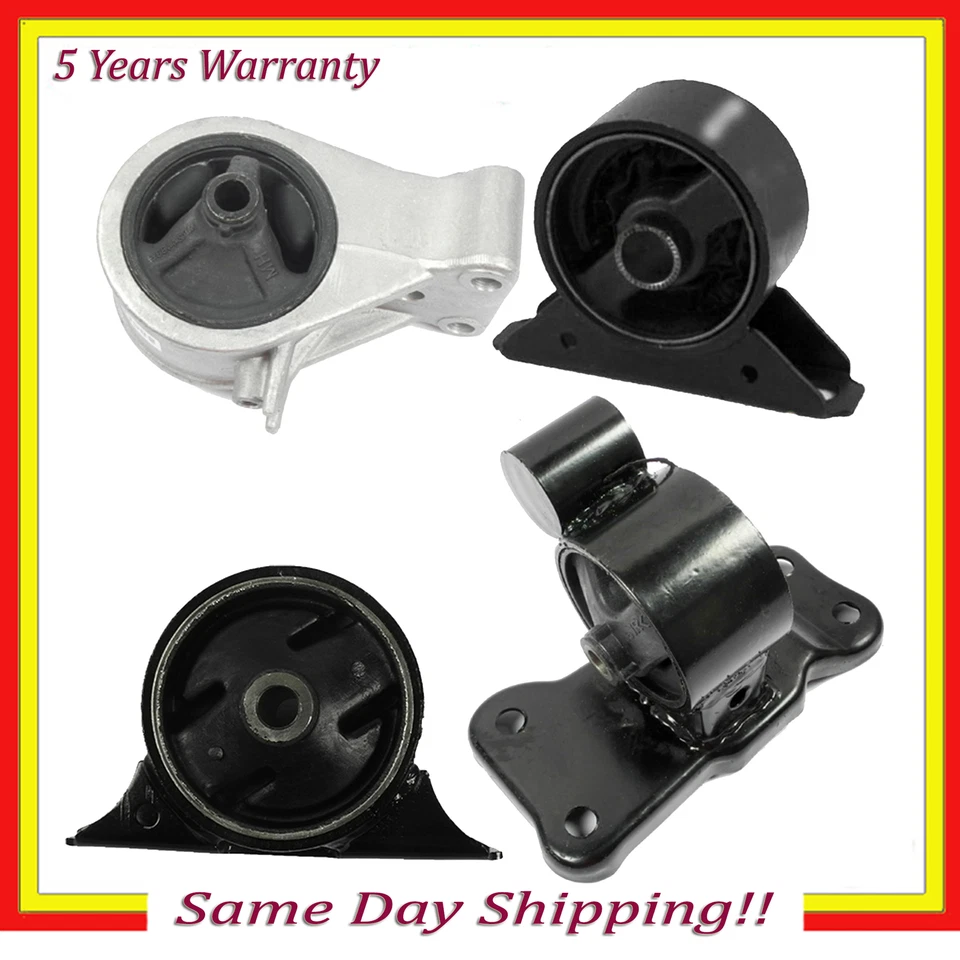 Se adapta a Mitsubishi Mirage DE 1999-02 cupé 1,5 L tracción delantera 4 piezas motor y montaje de transmisión Foto 1 de 4