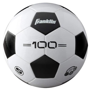 Franklin Sports F-100 Größe 5 Fußball Erwachsene - weiß/schwarz - robust Training - Bild 1 von 8