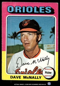 1975 Topps #26 DAVE MCNALLY VG Baltimore Orioles - Picture 1 of 2