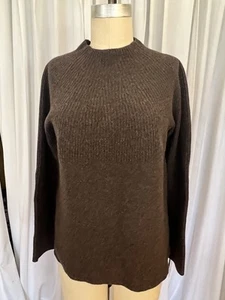 The Row Long Sleeve Women’s Brown Cashmere Sweater Sz M - Picture 1 of 6