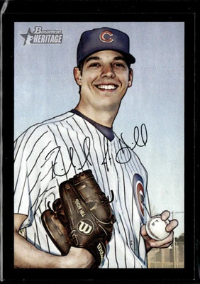 2007 Bowman Heritage #31 Rich Hill Black #/52 Chicago Cubs - Image 1 of 2