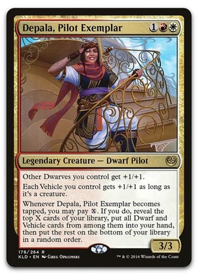 Depala, Pilot Exemplar #178 (LP) Kaladesh KLD Magic MTG - Image 1 of 2