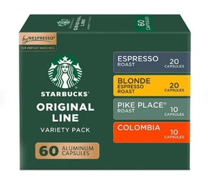 Starbucks by Nespresso Coffee Pods, Variety Pack, 60 ct. - Picture 1 of 1