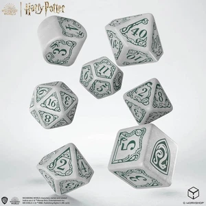 Q-Workshop BNIB Harry Potter Slytherin Modern Dice Set - White - Picture 1 of 2