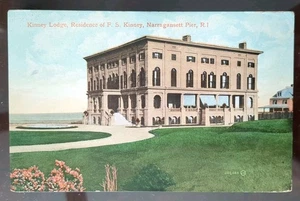Kinney Lodge, Residence of FS Kinney, Narragansett Pier, RI - 1912, Rough Edges - Picture 1 of 4