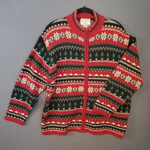 Suéter de Navidad Feo Isla Feria Coleccionables Vintage Reliquia Talla Grande 18/20 - Imagen 1 de 8