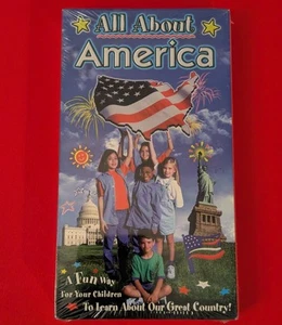 All About America VHS - SEALED - 1996 Kids Patriotic Government 90s Educational - Picture 1 of 6