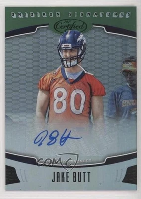 2017 Certified Gridiron Signatures Mirror Green /5 Jake Butt Rookie Auto RC - Image 1 of 2