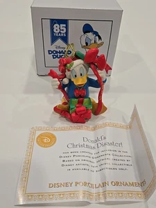 2019 Donald Duck Annual Early Moments Ornament datiert Porzellan 85 Jahre Disney - Bild 1 von 7