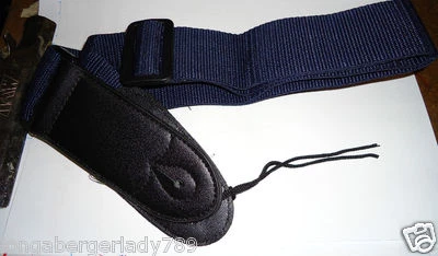 NAVY BLUE GUITAR STRAP 55" ACOUSTIC ELECTRIC BASS MANDOLIN STAGE STUDIO RECORDIN - Image 1 of 3