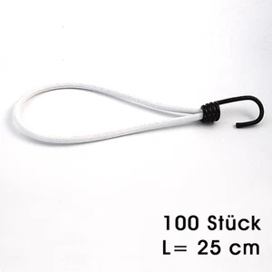 100 tensioners with hook for banner advertising tarpaulin 25 cm white - Picture 1 of 1