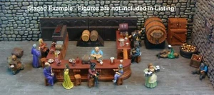 HAND PAINTED AND LOADED DELUXE TAVERN BAR SET-Works with Dwarven Forge, D&D, DnD - Picture 1 of 3