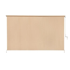 UV Blocking Fade Resistant Fabric Exterior Roller Shade Durable 120 X 72 Inch - Picture 1 of 10